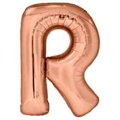 Bokstavballong Roségull Metallic