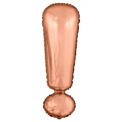 Bokstavballong Roségull Metallic