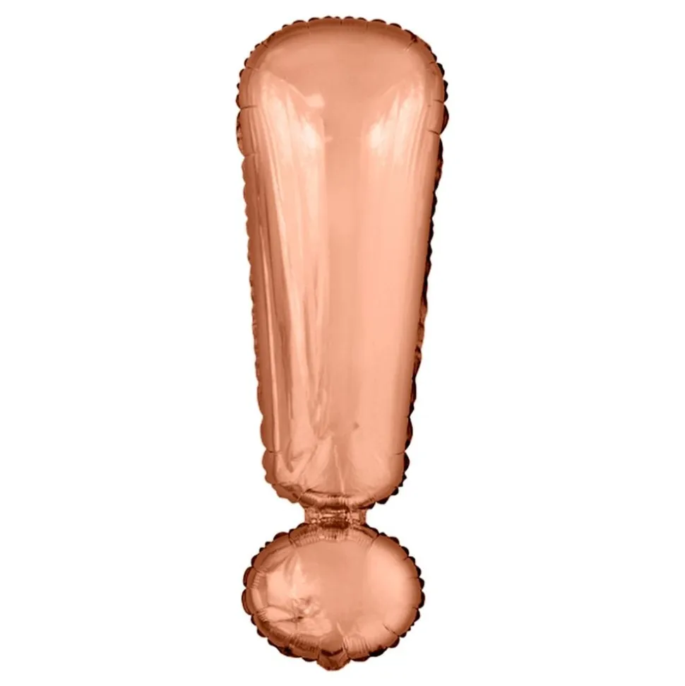 Bokstavballong Roségull Metallic
