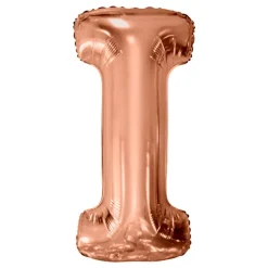 Bokstavballong Roségull Metallic