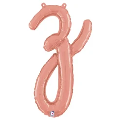 Bokstavballong Script Roségull