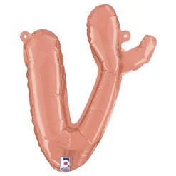 Bokstavballong Script Roségull