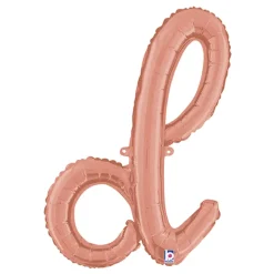 Bokstavballong Script Roségull