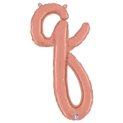Bokstavballong Script Roségull