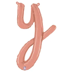 Bokstavballong Script Roségull