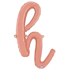 Bokstavballong Script Roségull