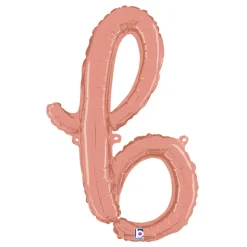 Bokstavballong Script Roségull