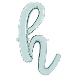 Bokstavballong Script Silver