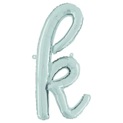 Bokstavballong Script Silver
