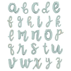 Bokstavballong Script Silver