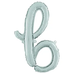 Bokstavballong Script Silver
