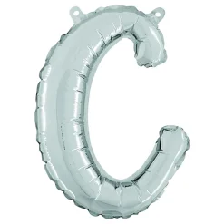 Bokstavballong Script Silver