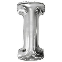 Bokstavballong Sølv Metallic