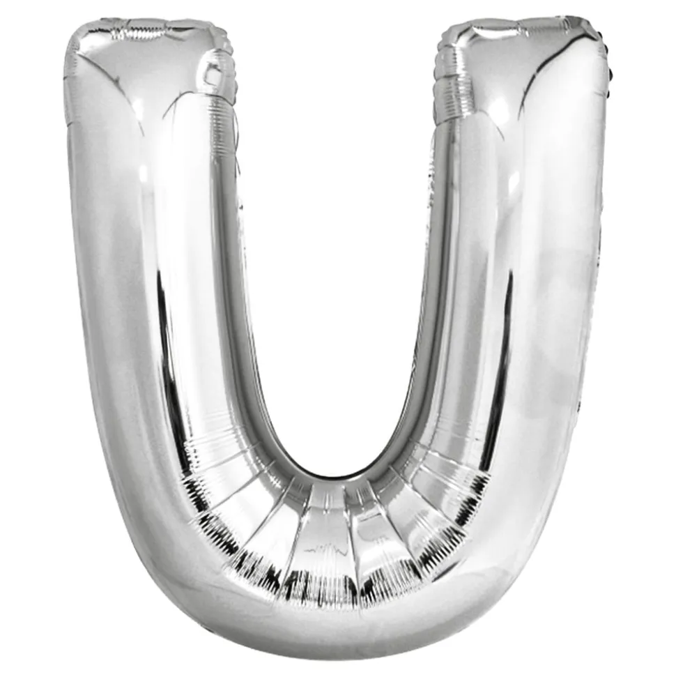 Bokstavballong Sølv Metallic