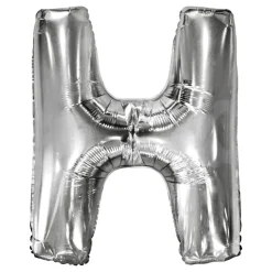 Bokstavballong Sølv Metallic