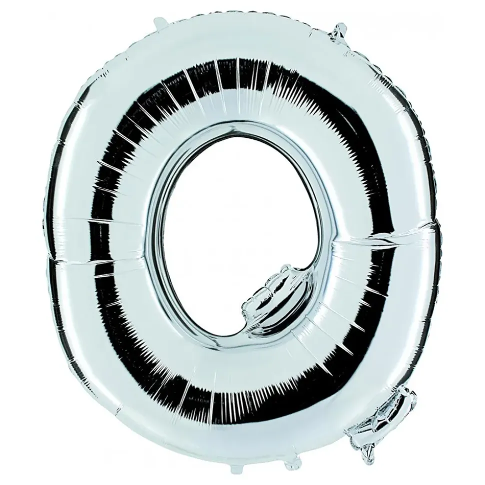 Bokstavballong Sølv Metallic