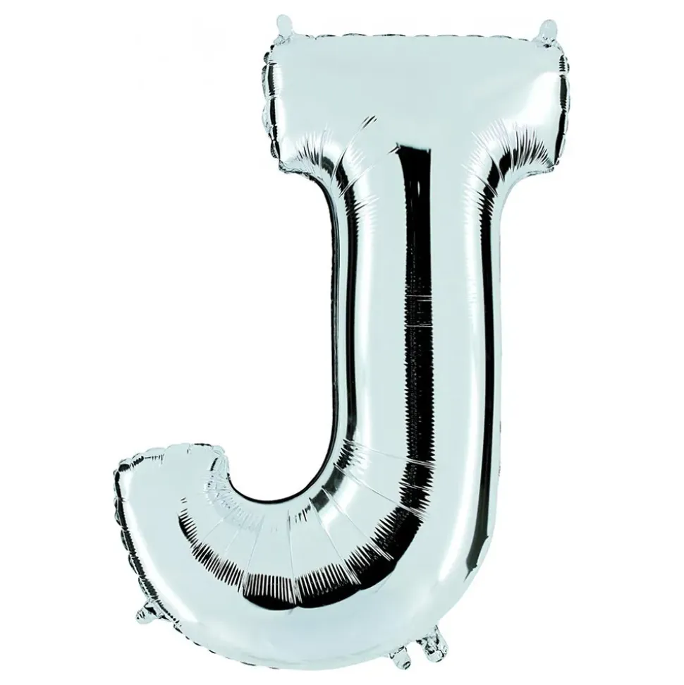 Bokstavballong Sølv Metallic