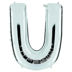 Bokstavballong Sølv Metallic