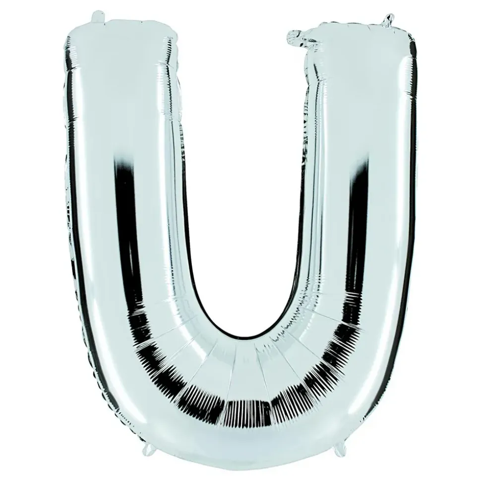 Bokstavballong Sølv Metallic