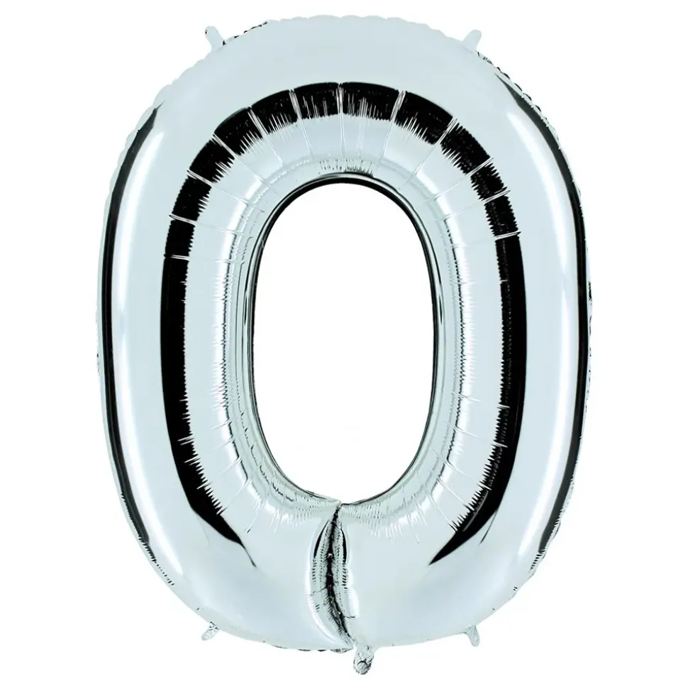 Bokstavballong Sølv Metallic