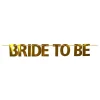 Bokstavgirlander Bride To Be Gull Metallic