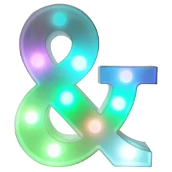Bokstav med LED-belysning RGB