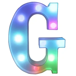 Bokstav med LED-belysning RGB