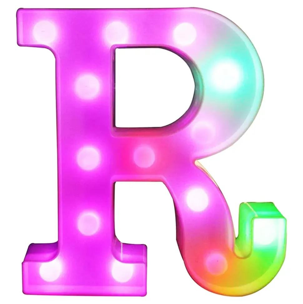 Bokstav med LED-belysning RGB