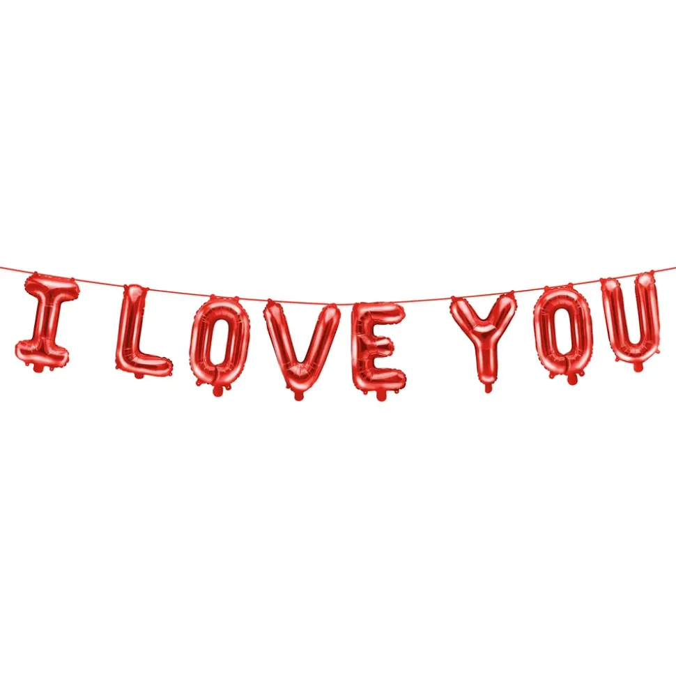 Bokstavsballonger I Love You