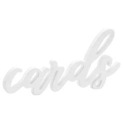 Borddekorasjon Cards Hvit