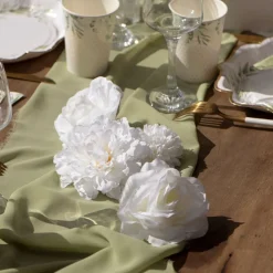 Borddekorasjon Hvite Blomster