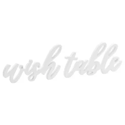 Borddekorasjon Wish Table Hvit