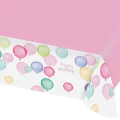 Bordduk Ballonger Happy Birthday Pastell
