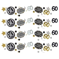 Bordkonfetti 60 Sølv/Gull Glitter