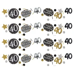 Bordkonfetti 40 Sølv/Gull Glitter