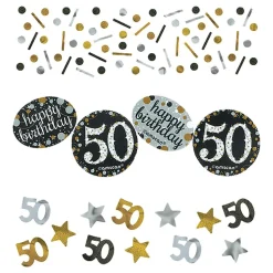 Bordkonfetti 50 Sølv/Gull Glitter