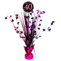 Bordpynt 40 Svart/Rosa Glitter