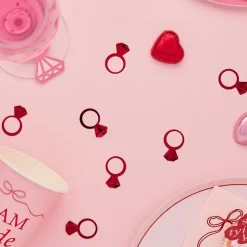 Bordskonfetti Ringer Rosa