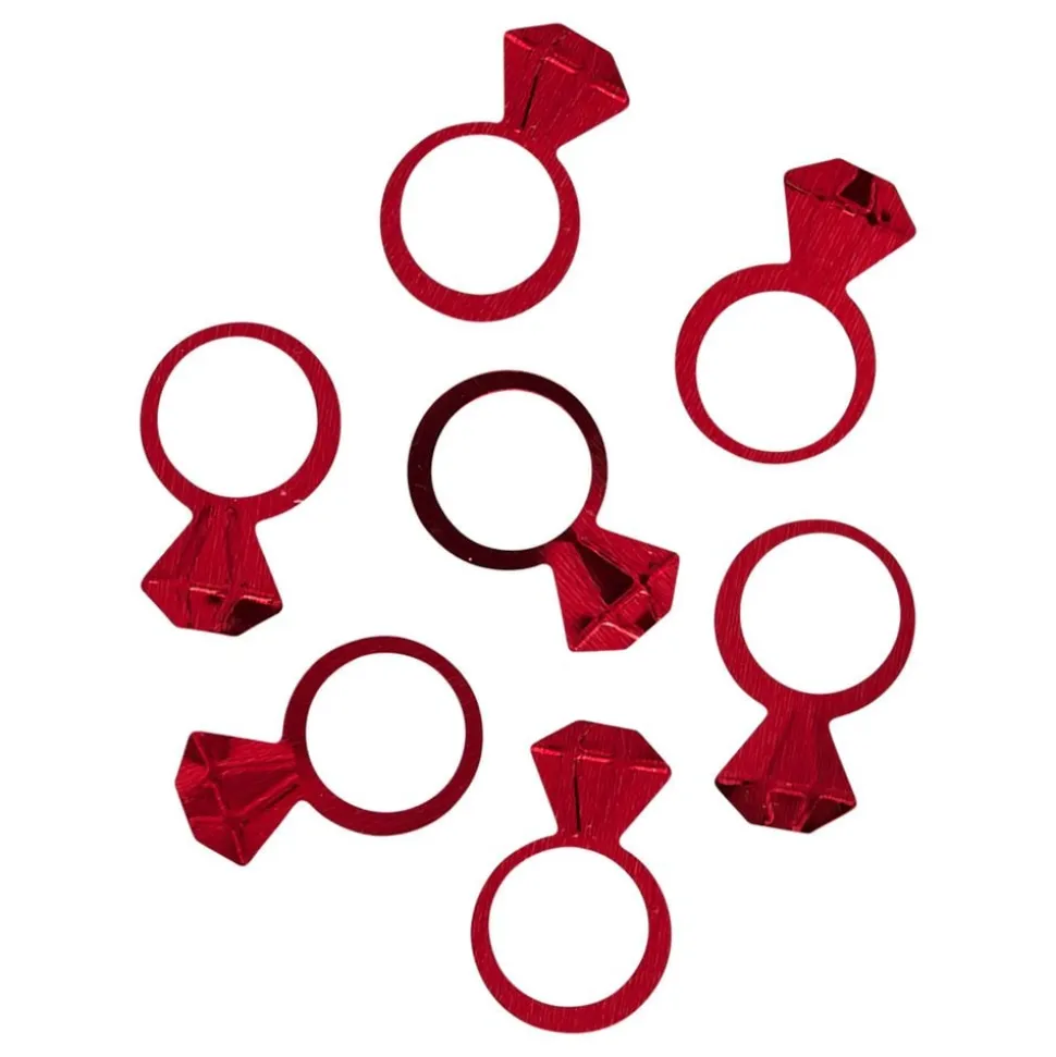 Bordskonfetti Ringer Rosa