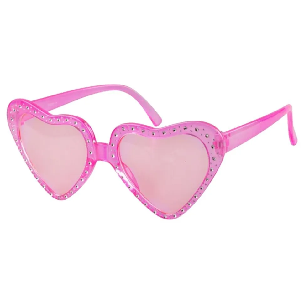 Briller Rosa Hjerter med Strass