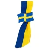 Brosje med bånd Svenske flagget