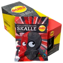 BUBS Raspberry Salty Licorice Skalle Storpakning