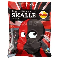 BUBS Raspberry Salty Licorice Skalle Storpakning