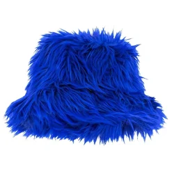 Bucket Hat Fluffy Blå
