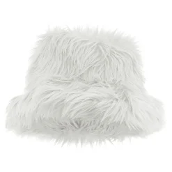 Bucket Hat Fluffy Hvit