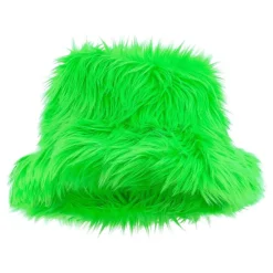 Bucket Hat Fluffy Neongrønn