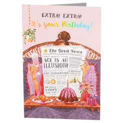 Bursdagskort Birthday Newspaper