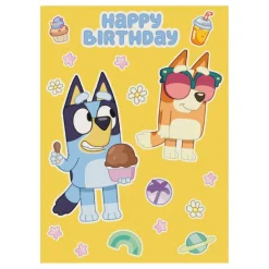 Bursdagskort Bluey Gul