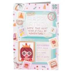 Bursdagskort Passport Birthday