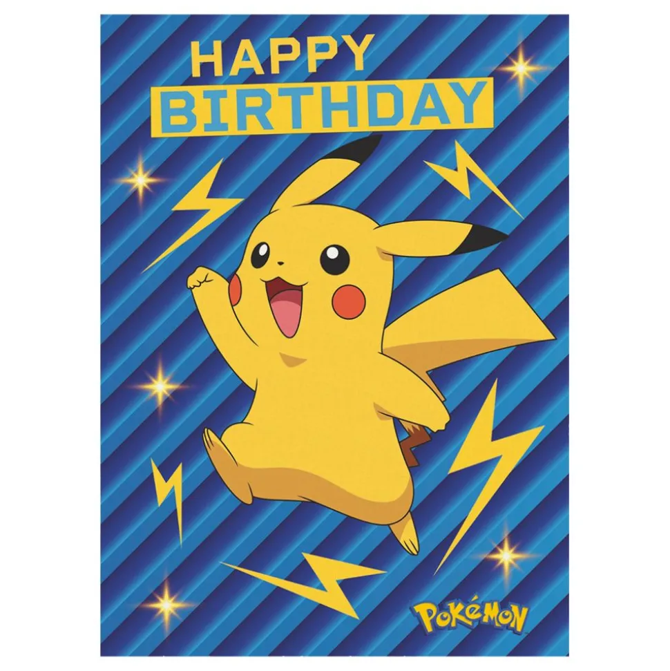 Bursdagskort Pokémon Pikachu
